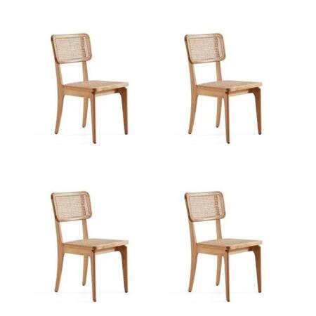 DESIGNED TO FURNISH Giverny Dining Chair, Nature Cane, 4PK DE3597697